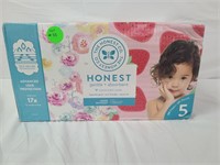 HONEST brand size 5 diapers qty 100