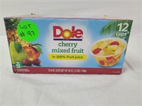 Dole cherry mixed fruit cups qty 12 ( 4 oz cups)