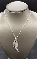 Sterling Silver Wings 16” Necklace