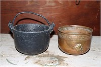 Smelting pot and a copper planter