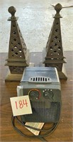 Utility Heater, Decorative Metal Pieces