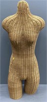 Wicker Woman Mannequin Torso