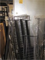 Black Wire Metal Gondola Shelves - NEW