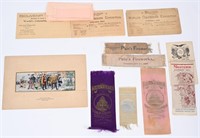1893 World's Fair SILK RIBBONS & HANDKERCHIEF