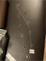 NECKLACE W/ COLORED STONES