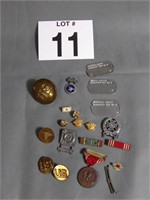 US Military Pins, Cuff Links, and Dog Tags