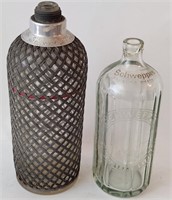 Vintage Schweppes Sparklets Seltzer Water Bottles