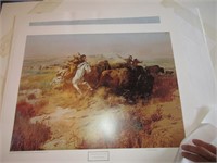 Indian Buffalo Hunt by Charles M. Russell