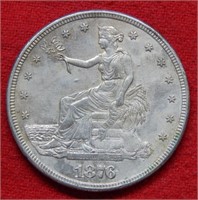 1876 S Trade Silver Dollar