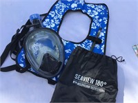 Snorkel Mask With Vest Like New