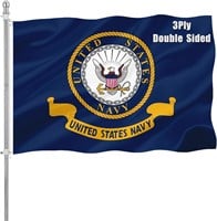 US Navy Emblem Flag 3x5 Outdoor Double Sided