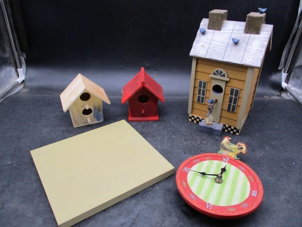 Birdhouses & Chicken Clock