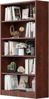 Wood Bookcase 5-Shelf (11.6D*33W*59.8H)