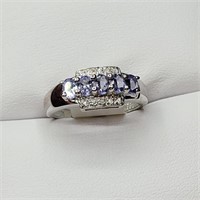 $300 Silver Tanzanite Ring