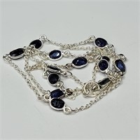 $400 Silver Sapphire Necklace