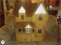 Doll House & Lot of Furniture & Extras