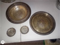 Silver Plated Trays and Coasters