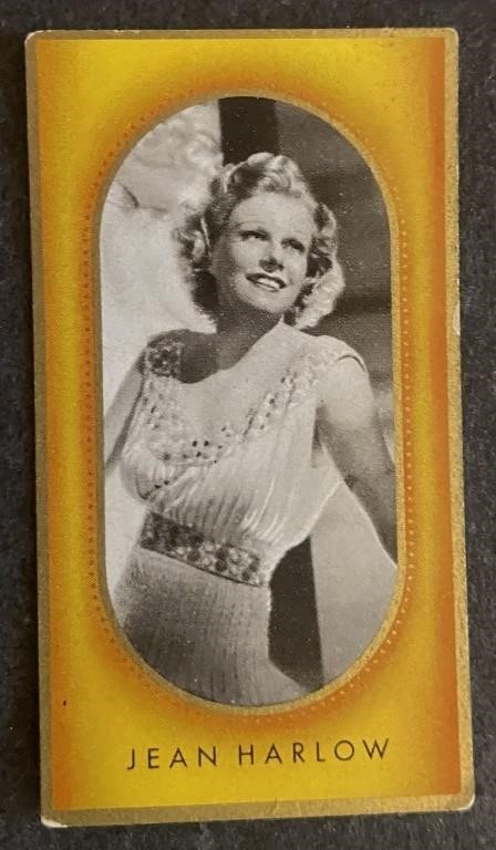 JEAN HARLOW: Antique Tobacco Card (1936)