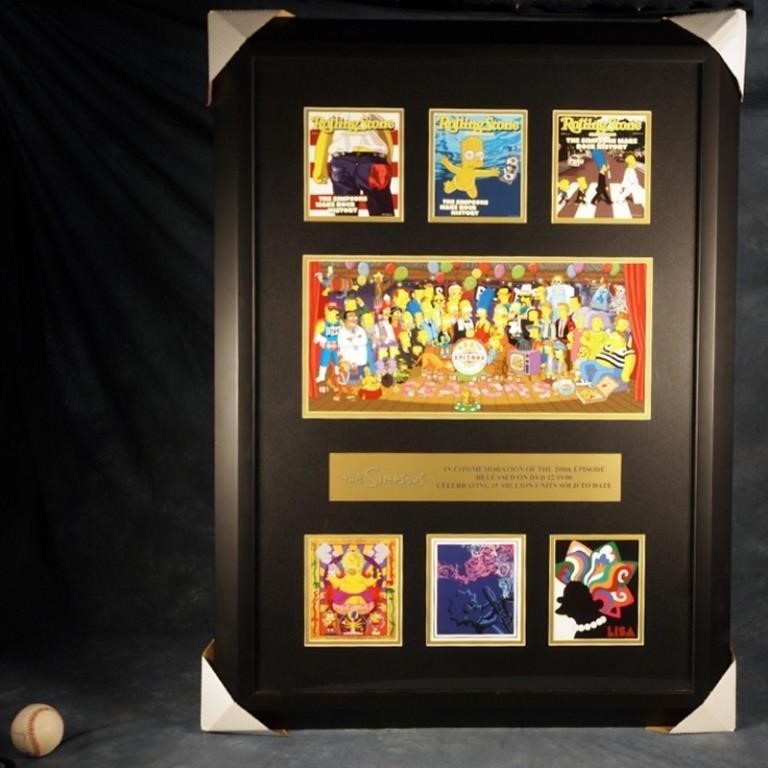 THE SIMPSONS 200th EPISODE COMMEMORATIVE FRAME