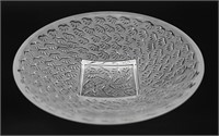 Lalique France Agadir Frosted Crystal Bowl