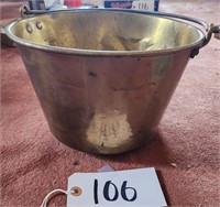 Brass Bucket w/Bale