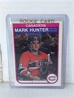 Mark Hunter rookie hockey card