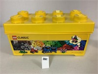 LEGO BOX W/LID - FULL OF LEGOS
