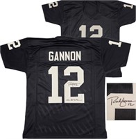 Raiders Rich Gannon Autographed Black Jersey BAS