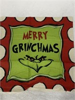 GRINCH THROW PILLOW COVER 22x22IN