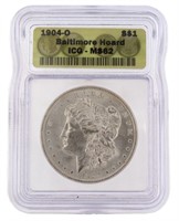 1904 New Orleans MS62 Morgan Silver Dollar