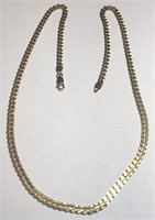 14KT YELLOW GOLD 11.20 GRS 18 INCH CURB LINK CHAIN