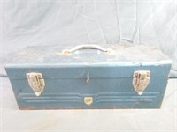 Vintage Beach Tool Box with Contents Measures 19"