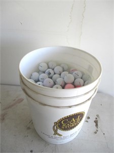 5 gal Bucket of golf balls