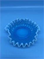 Fenton Hobnail Blue Opalescent Dish