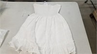 Ladies Sz Medium White Tube Top Dress