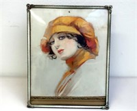1920's 'Woman in orange' watercolour