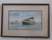 John Gunter 'Ferry Dee Why' watercolour