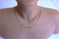 Sterling Silver 10K Gold Overlay Necklace