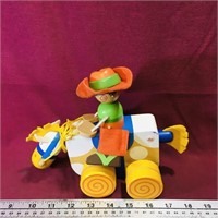 Painted Wooden Pull Toy