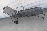 Metal Rod Iron Chaise Lounger 6'L