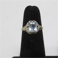 Ring - 14K White Gold - Stone Unknown - Marked