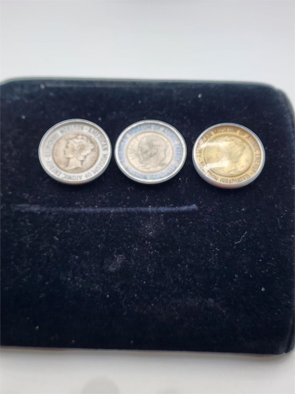 (3) Museum of Atomic Energy Silver Dimes