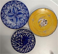 Lot Of 3 Decorator Plates