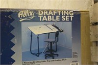 HELIX 3-PC DRAFTING TABLE, UNUSED IN BOX