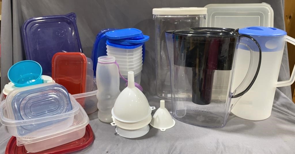 Brita Water Pitcher & Plastic Storage