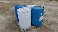 (4) Rain Barrels with lids