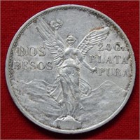 1921 Mexico Silver 2 Peso - Commemorative