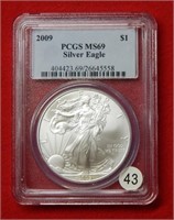 2009 American Eagle PCGS MS69 1 Ounce Silver
