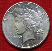 1928 Peace Silver Dollar