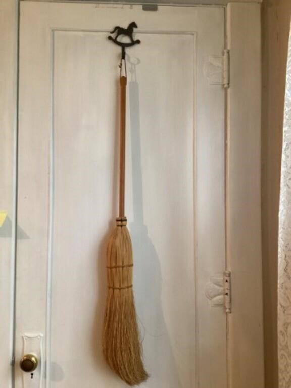 Straw broom 39 inches long